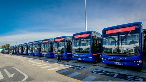 BYD entrega 470 ônibus na Colômbia